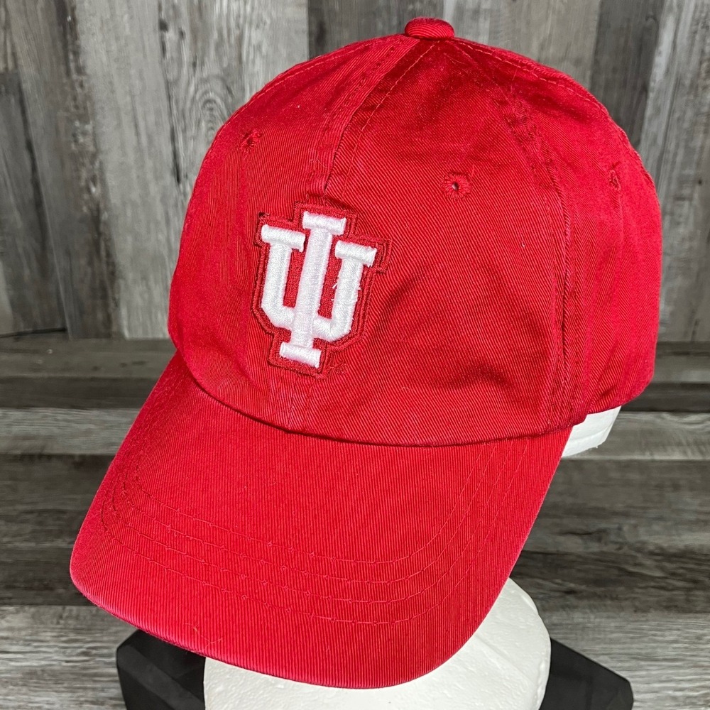 Signatures Indiana Hoosiers Youth Red Baseball Cap IU Embroidered Hat Adjustable